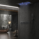 Ducha De Teto Embutir Inox 58x38 LED Bluetooth Spa Vortex