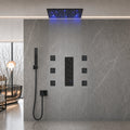 Ducha de Teto Spa Inox 50x50 LED Slim Velt Preto Fosco