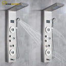 Ducha Vertical Spa Hidromassagem Palazzi Cascata Led Display Digital Inox - Homedeccori