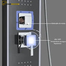 Ducha Vertical Spa Hidromassagem Cascata Inox AquaZen - Homedeccori