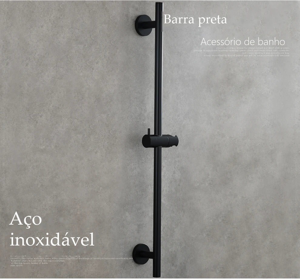 Barra Deslizante Ducha Manual Inox Ajustável 5 Funções Luino