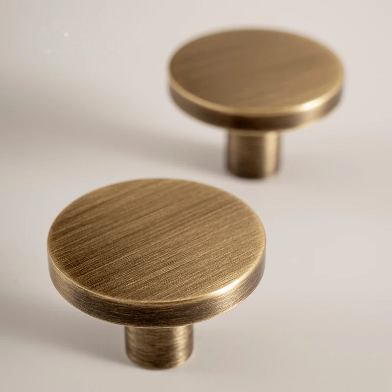 Puxador Alça e Ponto Latão Maciço Bronze Envelhecido Minimalista Ostia - foto 4