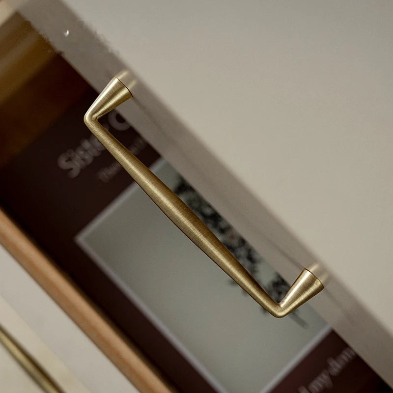 Puxador Alça e Ponto Latão Maciço Bronze Envelhecido Cônico Perugia - foto 5