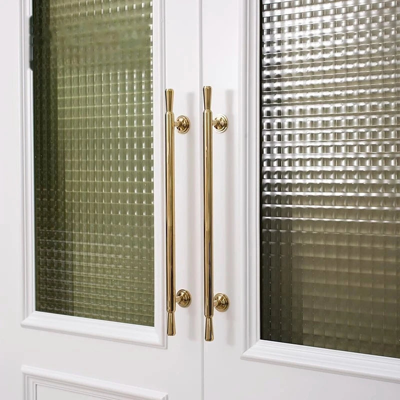 Puxador Alça e Ponto Latão Maciço Dourado Minimalista Taranto - foto 5