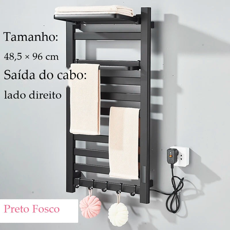 Toalheiro Elétrico Térmico Alumínio Com Visor Digital Tirano