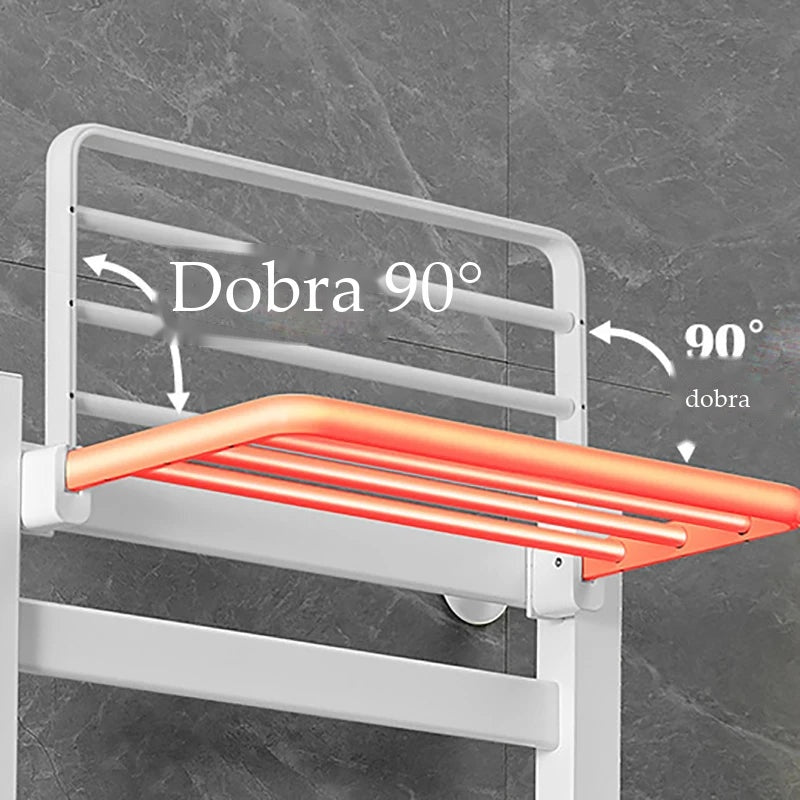 Toalheiro Elétrico Térmico Alumínio Com Visor Digital Tirano