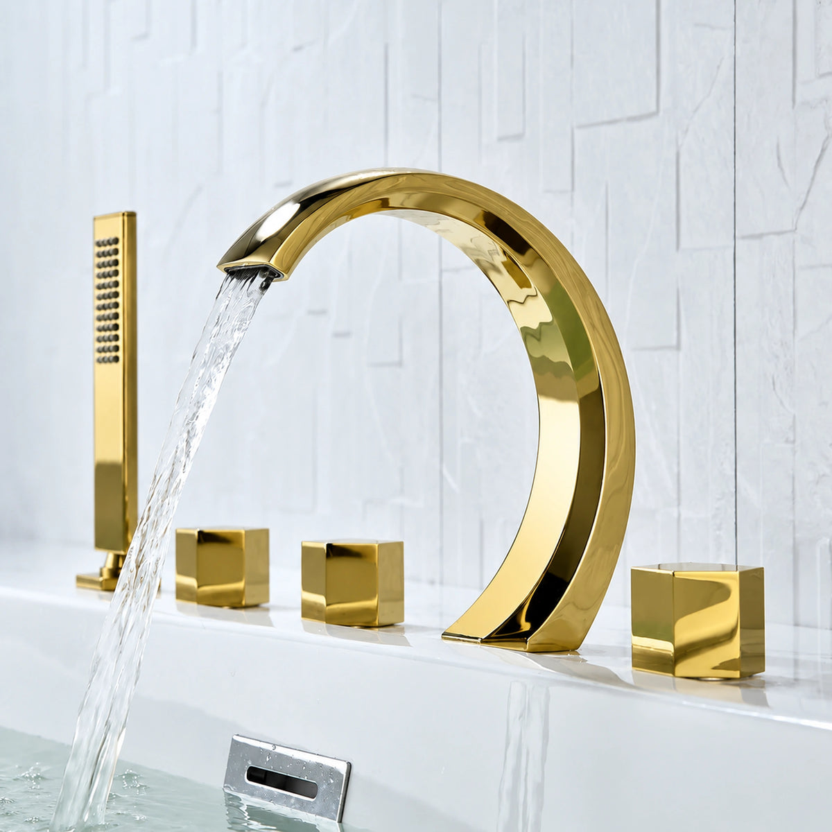 Misturador para banheira Iseo dourado - Homedeccori