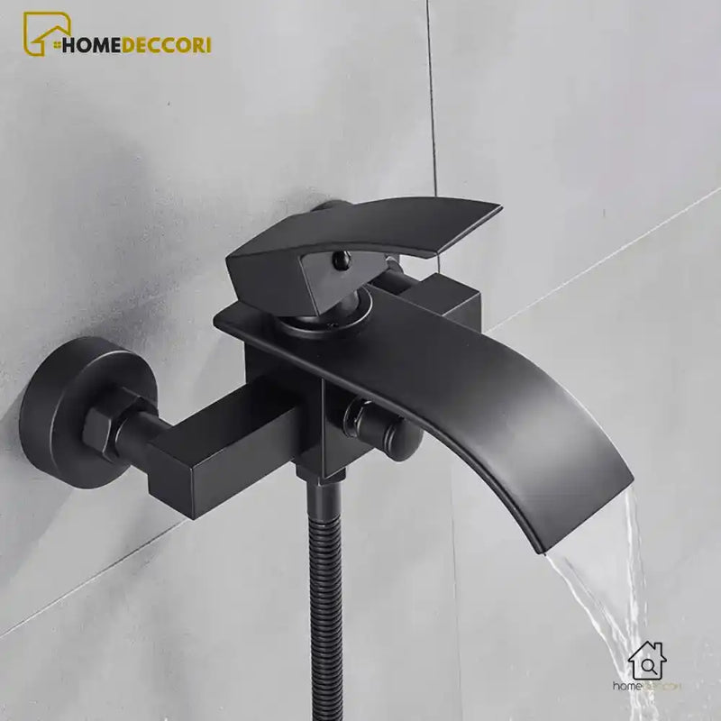 Misturador De Parede Para Banheira Monocomando Cascata Com Ducha Manual Prestige - Homedeccori