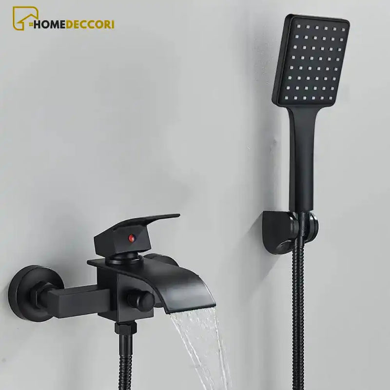 Misturador De Parede Para Banheira Monocomando Cascata Com Ducha Manual Prestige - Homedeccori