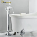 torneira de piso cascata cromado