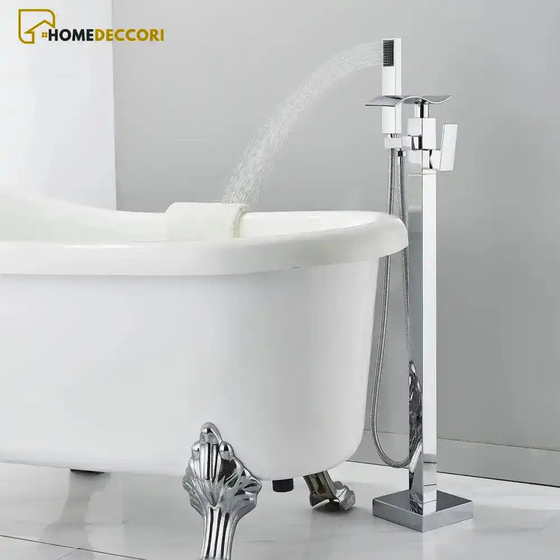 Torneira De Piso Para Banheira Cascata Misturador Monocomando EastRive - Homedeccori