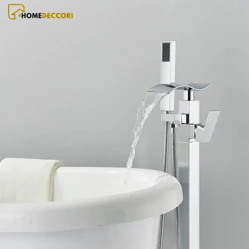 Torneira De Piso Para Banheira Cascata Misturador Monocomando EastRive - Homedeccori