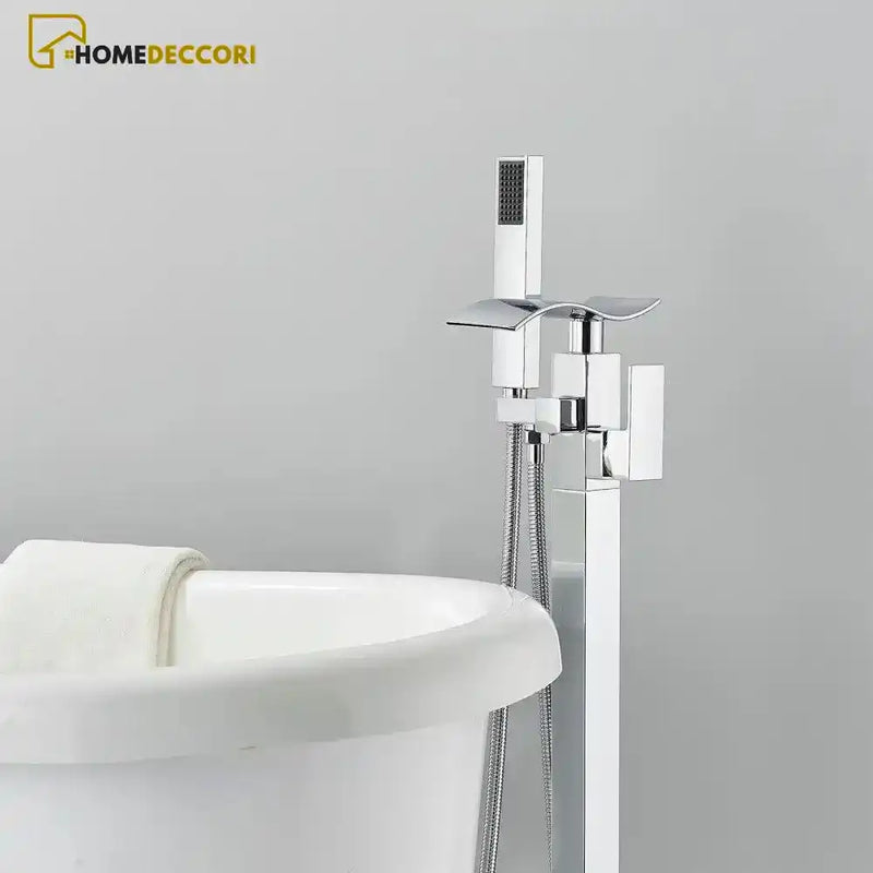 Torneira De Piso Para Banheira Cascata Misturador Monocomando EastRive - Homedeccori