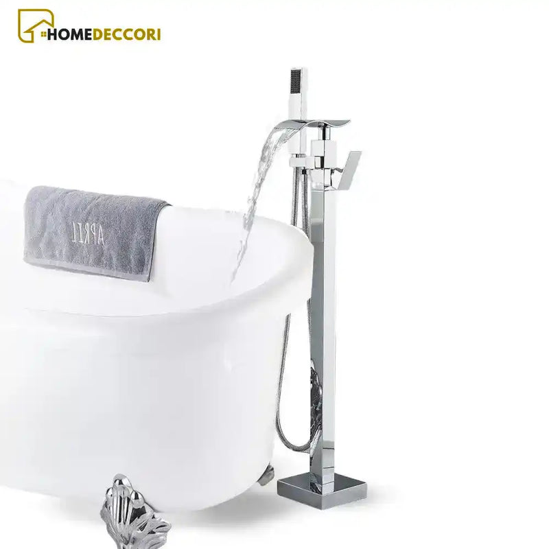 Torneira De Piso Para Banheira Cascata Misturador Monocomando EastRive - Homedeccori