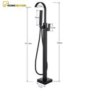 Torneira De Piso Para Banheira Misturador Hose Dourado - Homedeccori