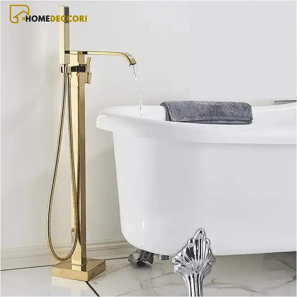 Torneira De Piso Cachoeira Para Banheira Misturador De Imersão Venere - Homedeccori