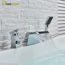 Torneira Embutida Para Banheira Romana Cascata monocomando com Ducha manual - Homedeccori