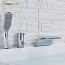 Misturador Para Banheira De Embutir Cascata Monocomando Com Ducha Manual Cromado A / Entrega 18 Á