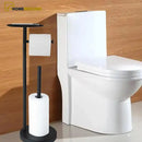 Porta Papel Higiênico de Chão Inox para Banheiro Valet - Homedeccori