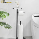 Porta Papel Higiênico de Chão Inox para Banheiro Valet - Homedeccori