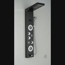 Ducha Vertical Com Hidro Cascata Led Visor Inox Spa Palazzi