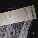 Ducha de Teto Embutir Spa Inox 90x30 LED Bluetooth Horizon