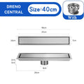 A Fazer Ralo De Piso Oculto Linear Inox Completo Mirage Niquel/40Cm / Entrega De 15 Á 18 Dias Ralo