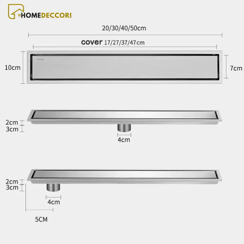 A Fazer Ralo De Piso Oculto Linear Inox Completo Mirage Ralo Para Banheiro