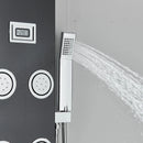 Black Shower Panel Tower System Mssage Body Jet Faucet Mixer Tap Stainless Steel|205651858557