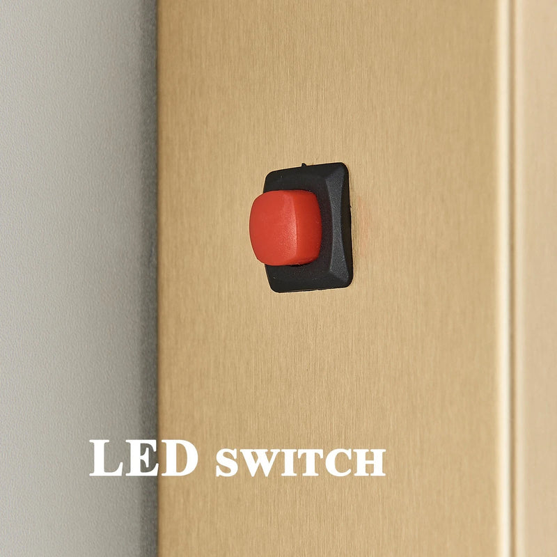 LED Rain Waterfall Shower Panel Tower System Stainless steel Body Massage Column|365778383351