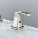 Brushed Nickel 8" Widespread Waterfall Bathroom Sink Faucet Mixer Tap with Drain|204808570595