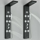 Black Shower Panel Tower System Mssage Body Jet Faucet Mixer Tap Stainless Steel|205651858557