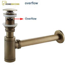 Kit Sifão Com Válvula Click Pia/cuba/lavabo Em Metal - Melhore a Sua Experiência de Drenagem - Homedeccori