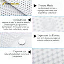 Tapete Para Banheira Com Travesseiro Spa 3D Antiderrapante - Homedeccori