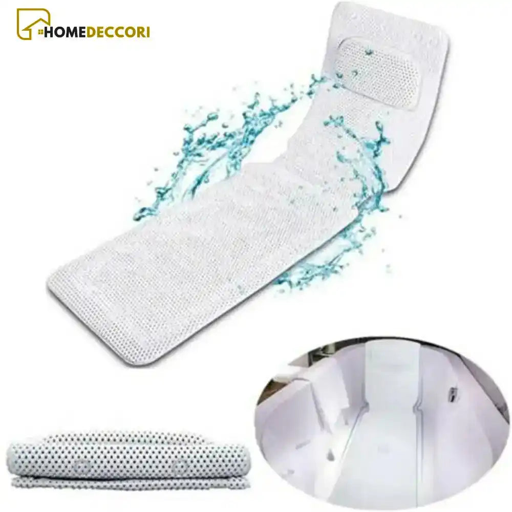 Tapete Para Banheira Com Travesseiro Spa 3D Antiderrapante - Homedeccori