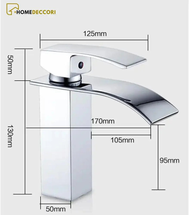 Torneira Para Banheiro Cascata Monocomando Velvet - Homedeccori