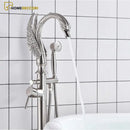 Torneira De Piso Para Banheira Misturador Cisne Contemporâneo De Piso Banheira