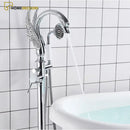 Torneira De Piso Para Banheira Misturador Cisne Contemporâneo De Piso Banheira