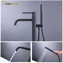 Torneira De Piso Para Banheira preto fosco