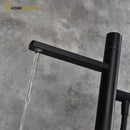 Torneira De Piso Para Banheira preto fosco comtemporaneo