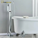 Torneira De Piso Para Banheira Misturador Hose Cromado Luxo Imersão / Á Pronta Entrega Grupo 01