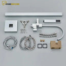 Torneira De Piso Para Banheira Misturador Hose Cromado Luxo Imersão Grupo 01 De Piso Banheira