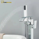 Torneira De Piso Para Banheira Misturador De Imersão Cascata Havic - Homedeccori