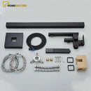 Torneira De Piso Para Banheira Misturador Imersão Monocomando Preto Fosco D - Homedeccori