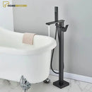 Torneira De Piso Para Banheira Misturador Imersão Monocomando Concept Preto Fosco / Á Pronta