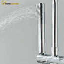 Torneira De Piso Para Banheira Misturador Monocomando Contemporâneo Harlem Cromado - Homedeccori