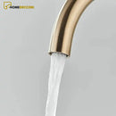 Torneira De Piso Para Banheira Misturador Ouro Escovado Contemporâneo Monocomando Harlem - Homedeccori