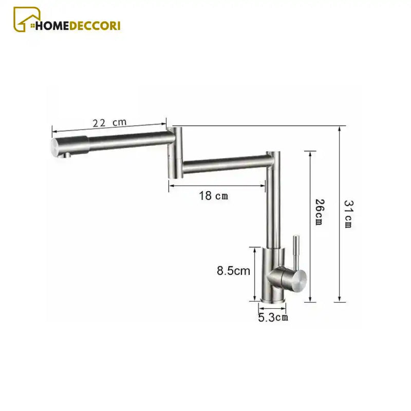 Torneira Gourmet Articulada 360 Bancada Inox ProBlend - Homedeccori