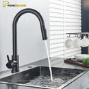 Torneira Gourmet Com Sensor Touch Inteligente Extensível Pull Down Gourmet Bancada SensePlash - Homedeccori
