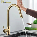 Torneira Gourmet Com Sensor Touch Inteligente Extensível Pull Down Gourmet Bancada SensePlash - Homedeccori